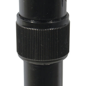 Deluxe Adjustable Cane Offset W/Wrist Strap-Silver