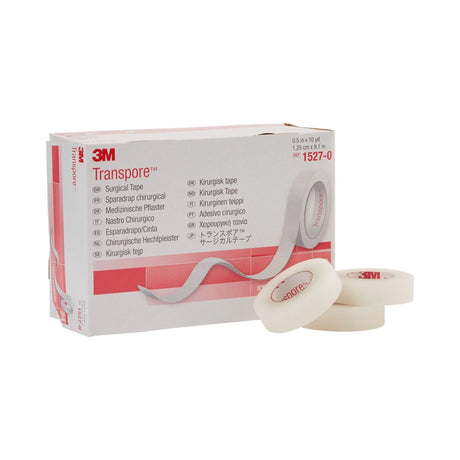 3M™ Transpore™ Plastic Medical Tape, 1/2 Inch x 10 Yard, Transparent 3M™ Transpore™