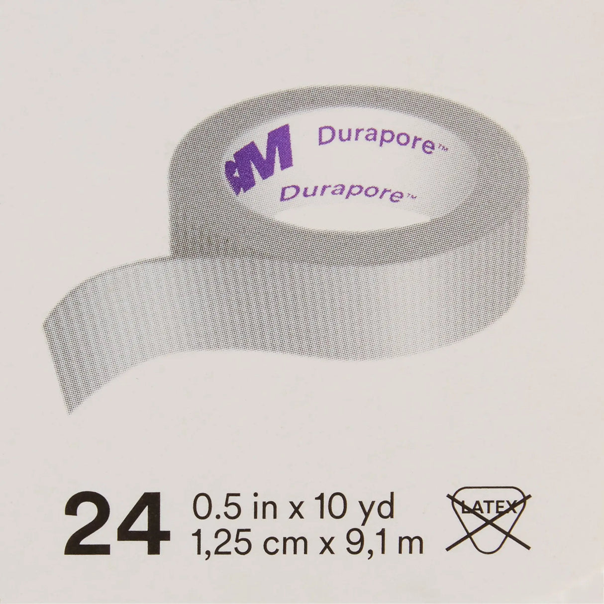 3M™ Durapore™ Silk-Like Cloth Medical Tape, 1/2 Inch x 10 Yard, White 3M™ Durapore™