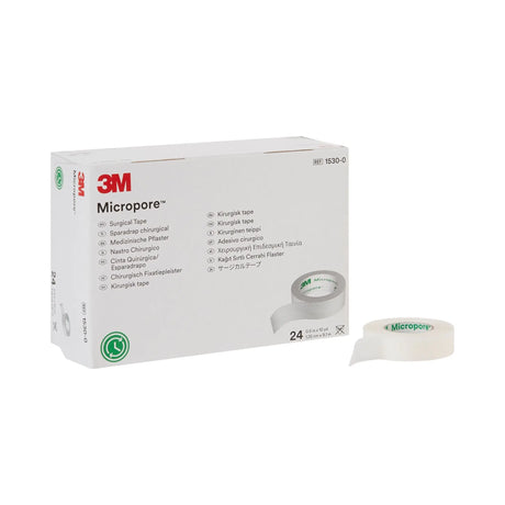 3M™ Micropore™ Paper Medical Tape, 1/2 Inch x 10 Yard, White 3M™ Micropore™