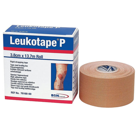 Leukotape® P Rayon / Zinc Oxide Orthopedic Corrective Tape, 1-1/2 Inch x 15 Yard, Beige Leukotape® P