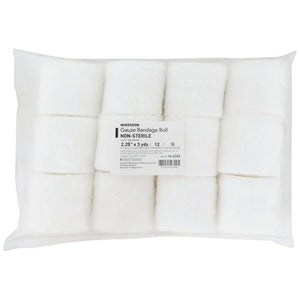 McKesson Fluff Bandage Roll, 2-1/2 Inch x 3 Yard, 6-Ply McKesson