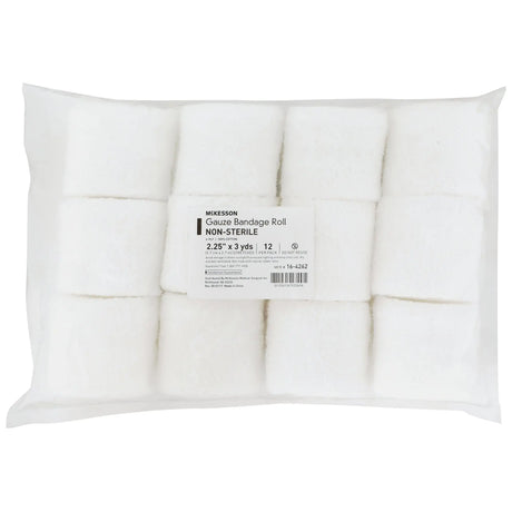McKesson Fluff Bandage Roll, 2-1/2 Inch x 3 Yard, 6-Ply McKesson