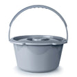 McKesson Commode Bucket With Metal Handle And Cover, 7-1/2 Quart, Gray McKesson