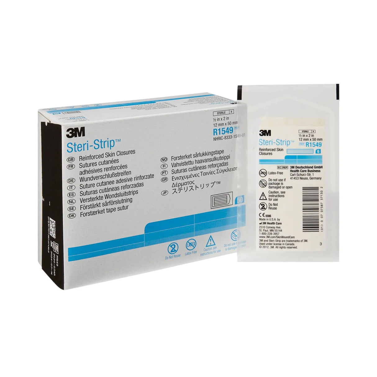 3M™ Steri-Strip™ Skin Closure Strip, 1/2 X 2 Inch Steri-Strip™