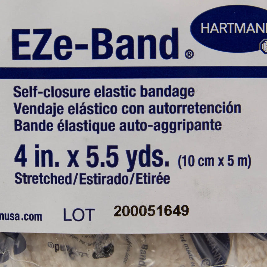 EZe-Band® LF Double Hook and Loop Closure Elastic Bandage, 4 Inch x 5-1/2 Yard EZe-Band® LF