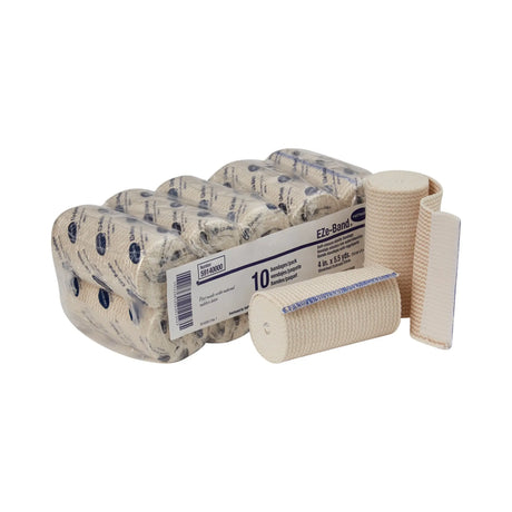 EZe-Band® LF Double Hook and Loop Closure Elastic Bandage, 4 Inch x 5-1/2 Yard EZe-Band® LF