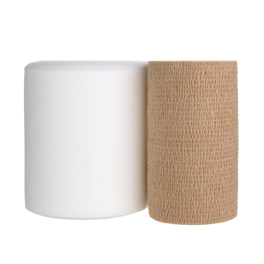 FlexPress2 Lite™ Self-adherent Closure 2 Layer Compression Bandage System, 4 Inch x 3-4/5 Yard / 4 Inch x 5-1/2 Yard FlexPress2 Lite™