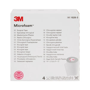 3M™ Microfoam™ Foam / Acrylic Adhesive Medical Tape, 3 Inch x 5-1/2 Yard, White 3M™ Microfoam™