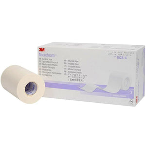3M™ Microfoam™ Foam / Acrylic Adhesive Medical Tape, 4 Inch x 5-1/2 Yard, White 3M™ Microfoam™
