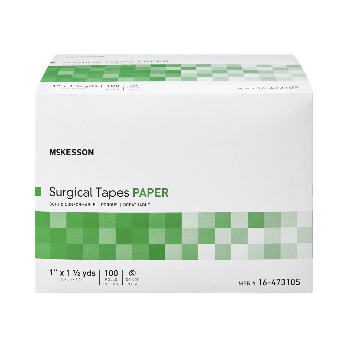 McKesson Paper Medical Tape, 1 Inch x 1-1/2 Yard, White McKesson