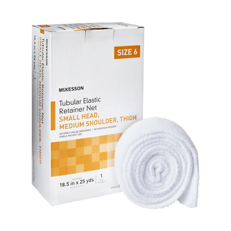 McKesson Tubular Bandage, Small Head, Medium Shoulder, Thigh, 18-1/2 inch X 25 yards, Size 6 McKesson