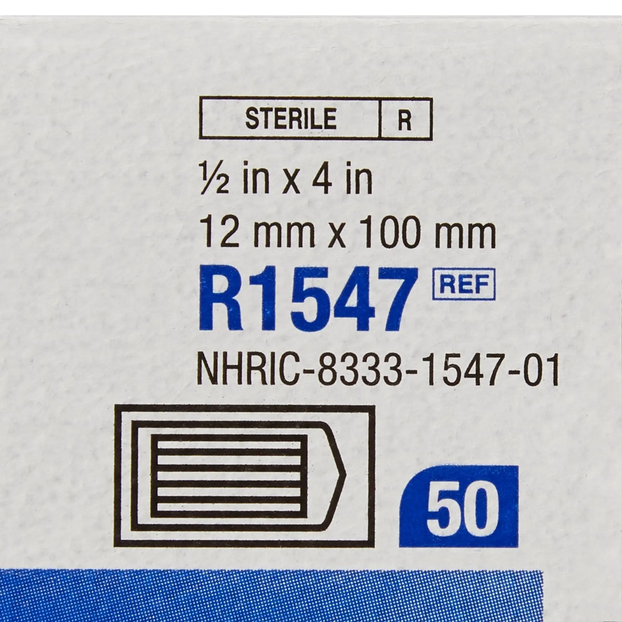 3M Steri-Strip Skin Closure Strips, Non-Woven, 1/2 inch X 4 inch, Reinforced Strip, White Steri-Strip™