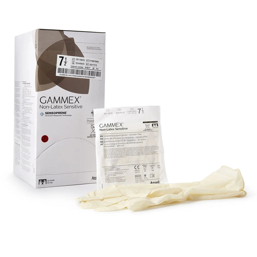 Gammex® Non-Latex Sensitive Polychloroprene Surgical Glove, Size 7-1/2, Cream GAMMEX® Non-Latex Sensitive