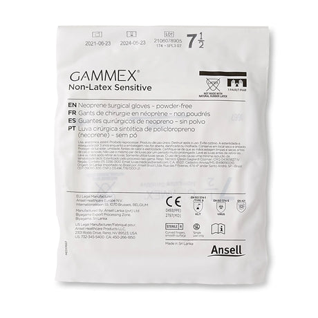 Gammex® Non-Latex Sensitive Polychloroprene Surgical Glove, Size 7-1/2, Cream GAMMEX® Non-Latex Sensitive