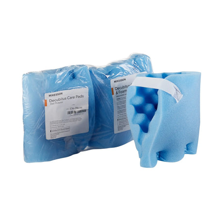 McKesson Heel Protection Pads, Convoluted Foam, Blue, Hook and Loop, 6-1/2" x 6-1/2" McKesson