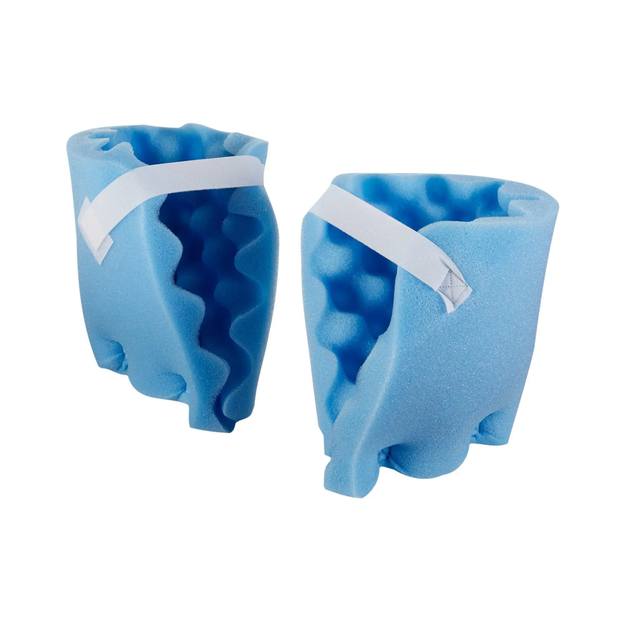 McKesson Heel Protection Pads, Convoluted Foam, Blue, Hook and Loop, 6-1/2" x 6-1/2" McKesson