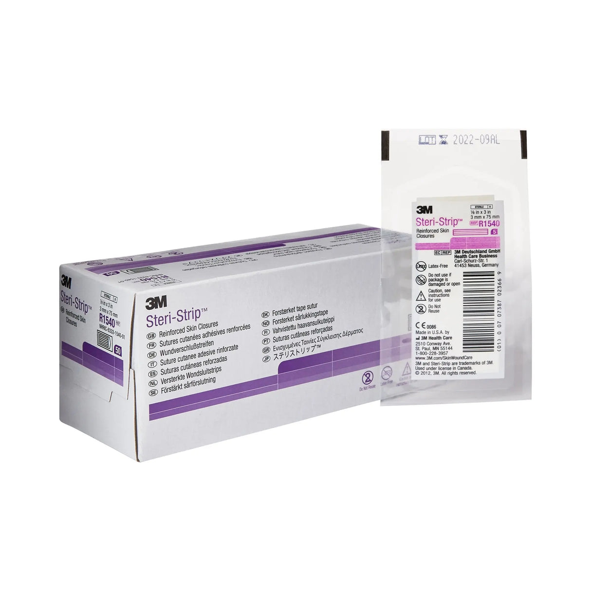 3M Steri-Strip Skin Closure Strips, Non-Woven Material, Reinforced Strip, White Steri-Strip™