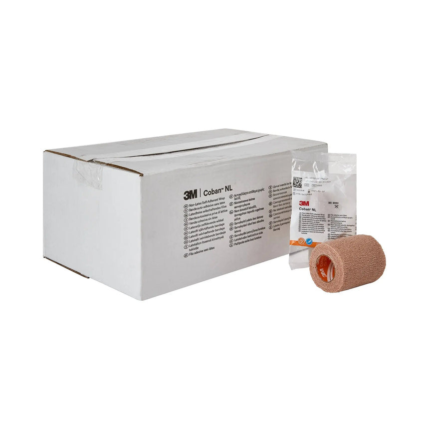 3M™ Coban™ LF Self-adherent Closure Cohesive Bandage, 3 Inch x 5 Yard, Tan 3M™ Coban™ LF