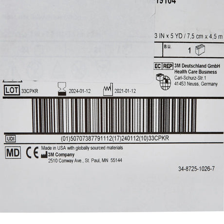 3M™ Coban™ LF Self-adherent Closure Cohesive Bandage, 3 Inch x 5 Yard, Tan 3M™ Coban™ LF