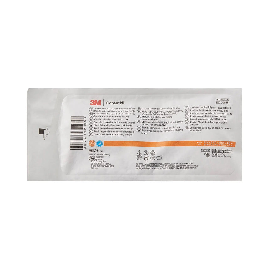 3M™ Coban™ LF Self-adherent Closure Cohesive Bandage, 6 Inch x 5 Yard 3M™ Coban™ LF