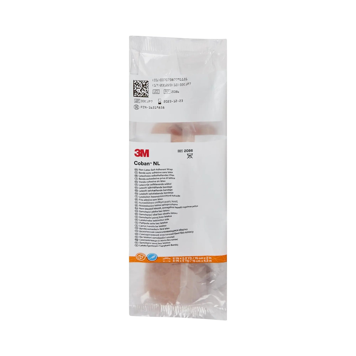 3M™ Coban™ LF Self-adherent Closure Cohesive Bandage, 6 Inch x 5 Yard 3M™ Coban™ LF
