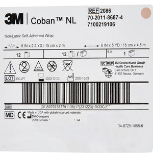 3M™ Coban™ LF Self-adherent Closure Cohesive Bandage, 6 Inch x 5 Yard 3M™ Coban™ LF