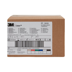 3M™ Coban™ Self-adherent Closure Cohesive Bandage, 1 Inch x 5 Yard, Blue 3M™ Coban™