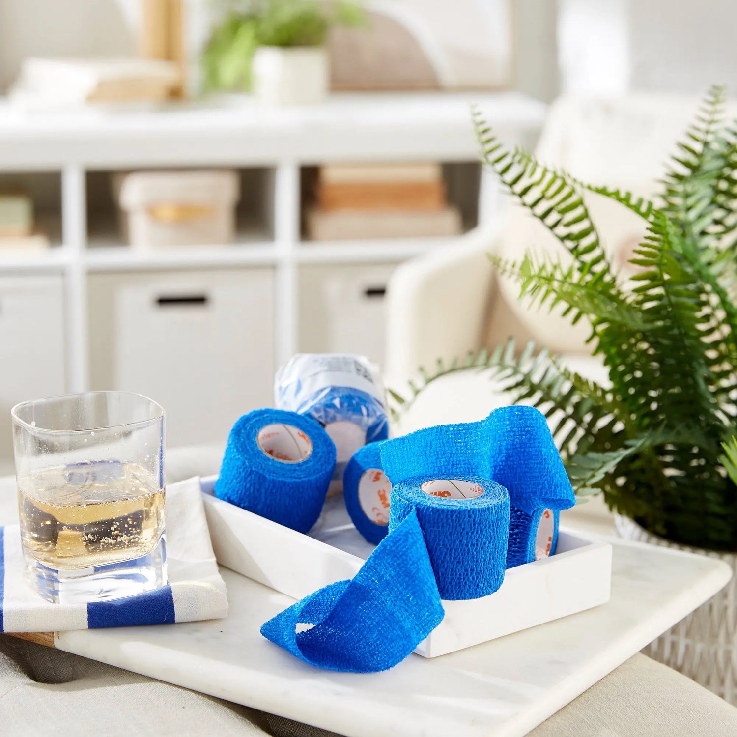 3M™ Coban™ Self-adherent Closure Cohesive Bandage, 2 Inch x 5 Yard, Blue 3M™ Coban™