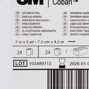 3M™ Coban™ Self-adherent Closure Cohesive Bandage, 3 Inch x 5 Yard, Tan 3M™ Coban™