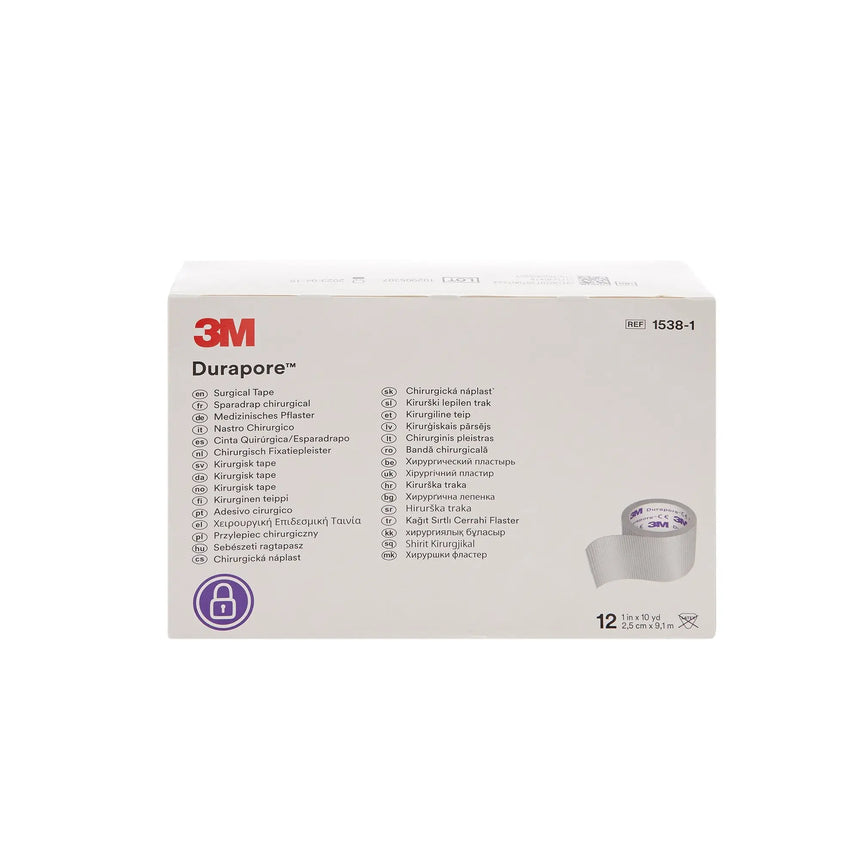 3M™ Durapore™ Silk-Like Cloth Medical Tape,1 Inch x 10 Yard 3M™ Durapore™