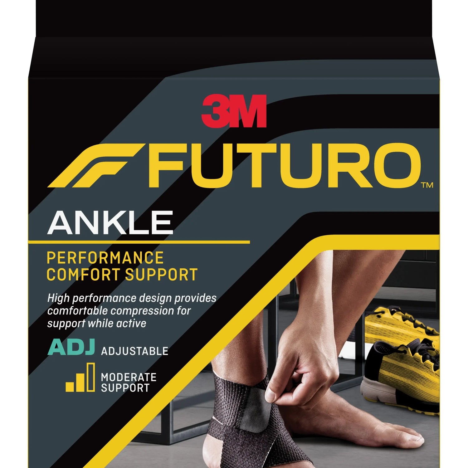 3M™ Futuro™ Ankle Brace, Low Profile, Black, One Size Fits Most 3M™ Futuro™