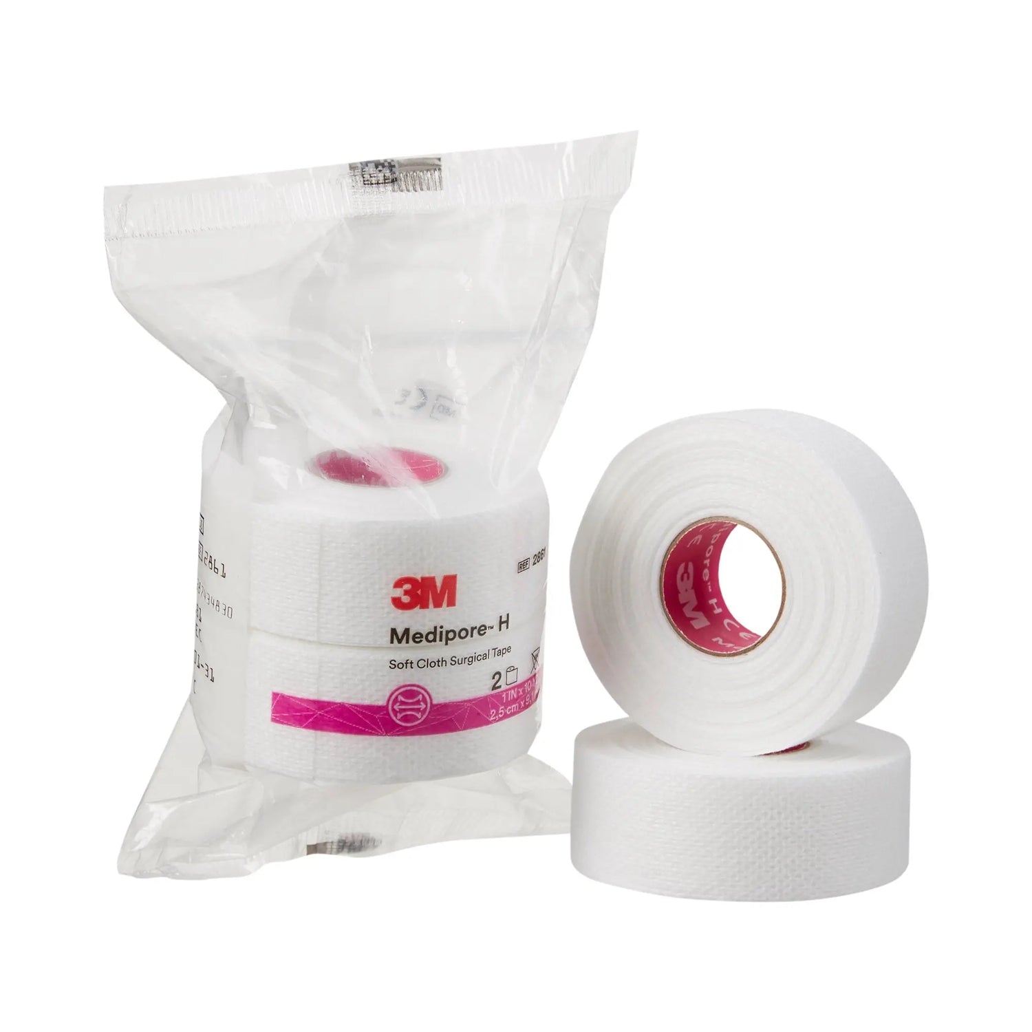 3M™ Medipore™ H Cloth Medical Tape, 1 Inch x 10 Yard, White 3M™ Medipore™ H