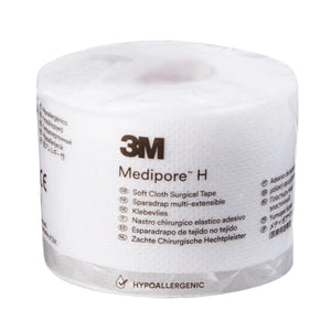 3M™ Medipore™ H Cloth Medical Tape, 2 Inch x 10 Yard, White 3M™ Medipore™ H