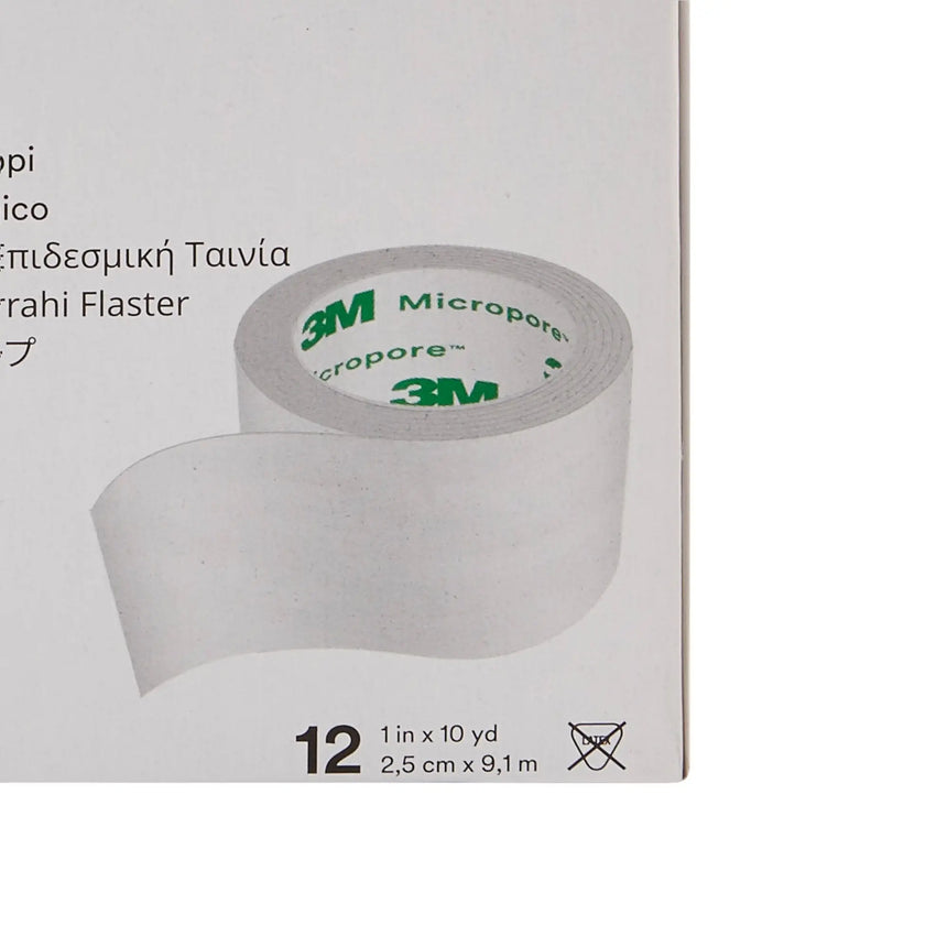 3M™ Micropore™ Paper Medical Tape, 1 Inch x 10 Yard, White 3M™ Micropore™