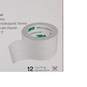3M™ Micropore™ Paper Medical Tape, 1 Inch x 10 Yard, White 3M™ Micropore™
