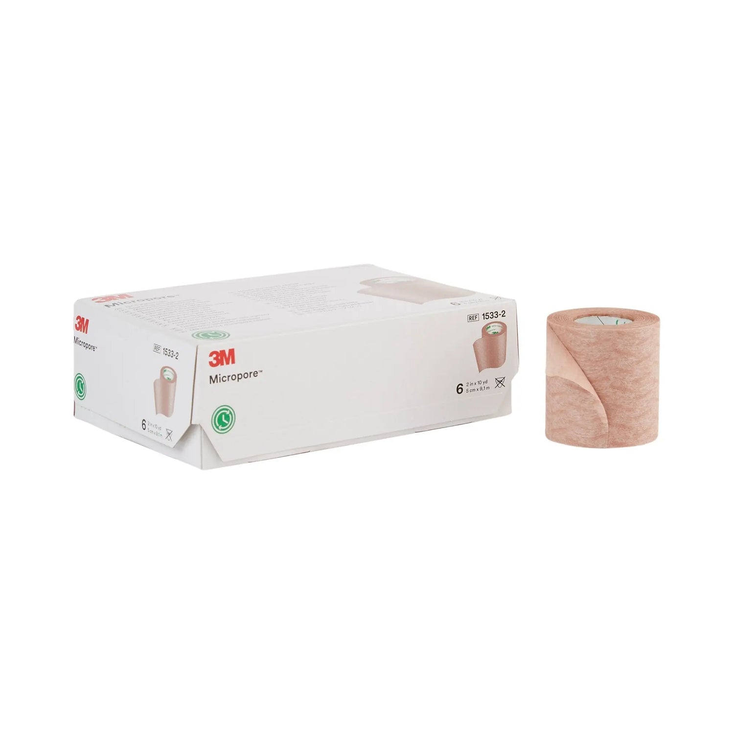 3M™ Micropore™ Paper Medical Tape, 2 Inch x 10 Yard, Tan 3M™ Micropore™