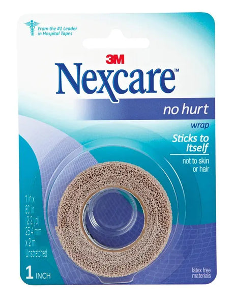 3M™ Nexcare™ No Hurt Hypoallergenic Material Medical Tape, 1 x 80 Inch, Tan Nexcare™ No Hurt