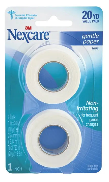 3M™ Nexcare™ Paper Medical Tape, 1 Inch x 10 Yard, White Nexcare™ Gentle