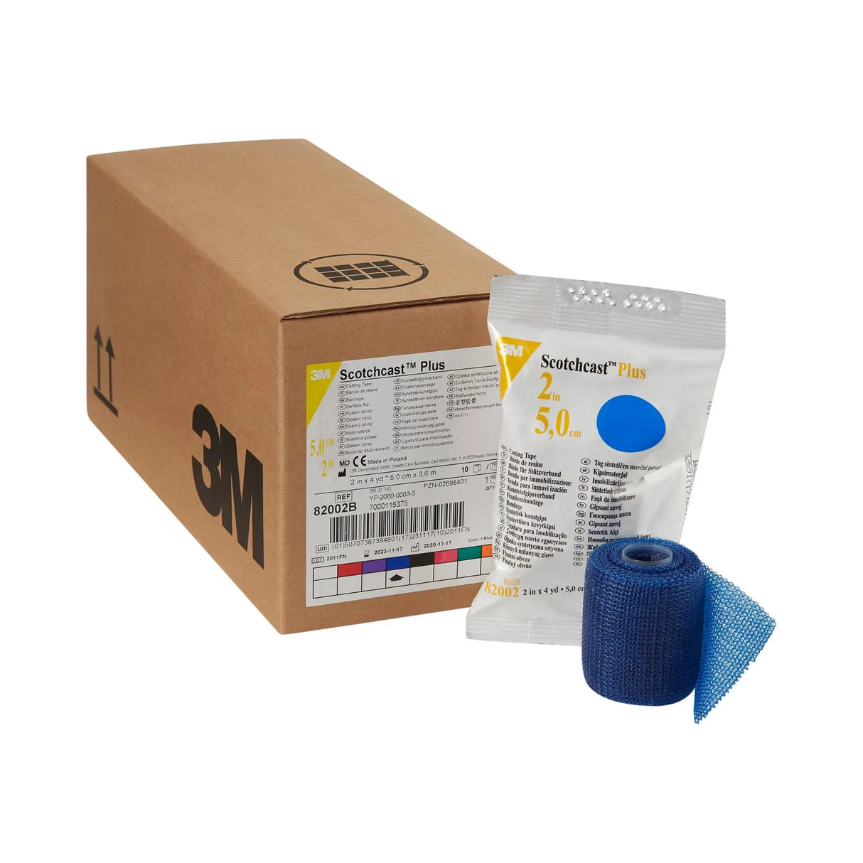 3M™ Scotchcast™ Plus Blue Cast Tape, 2 Inch x 4 Yard 3M™ Scotchcast™ Plus