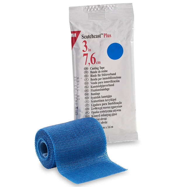 3M™ Scotchcast™ Plus Blue Cast Tape, 3 Inch x 4 Yard 3M™ Scotchcast™ Plus