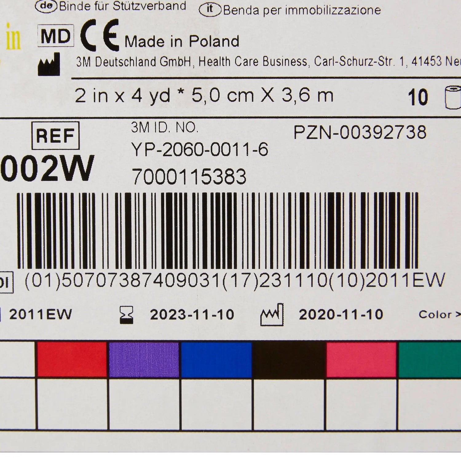 3M™ Scotchcast™ Plus Bright Orange Cast Tape, 2 Inch x 4 Yard 3M™ Scotchcast™ Plus