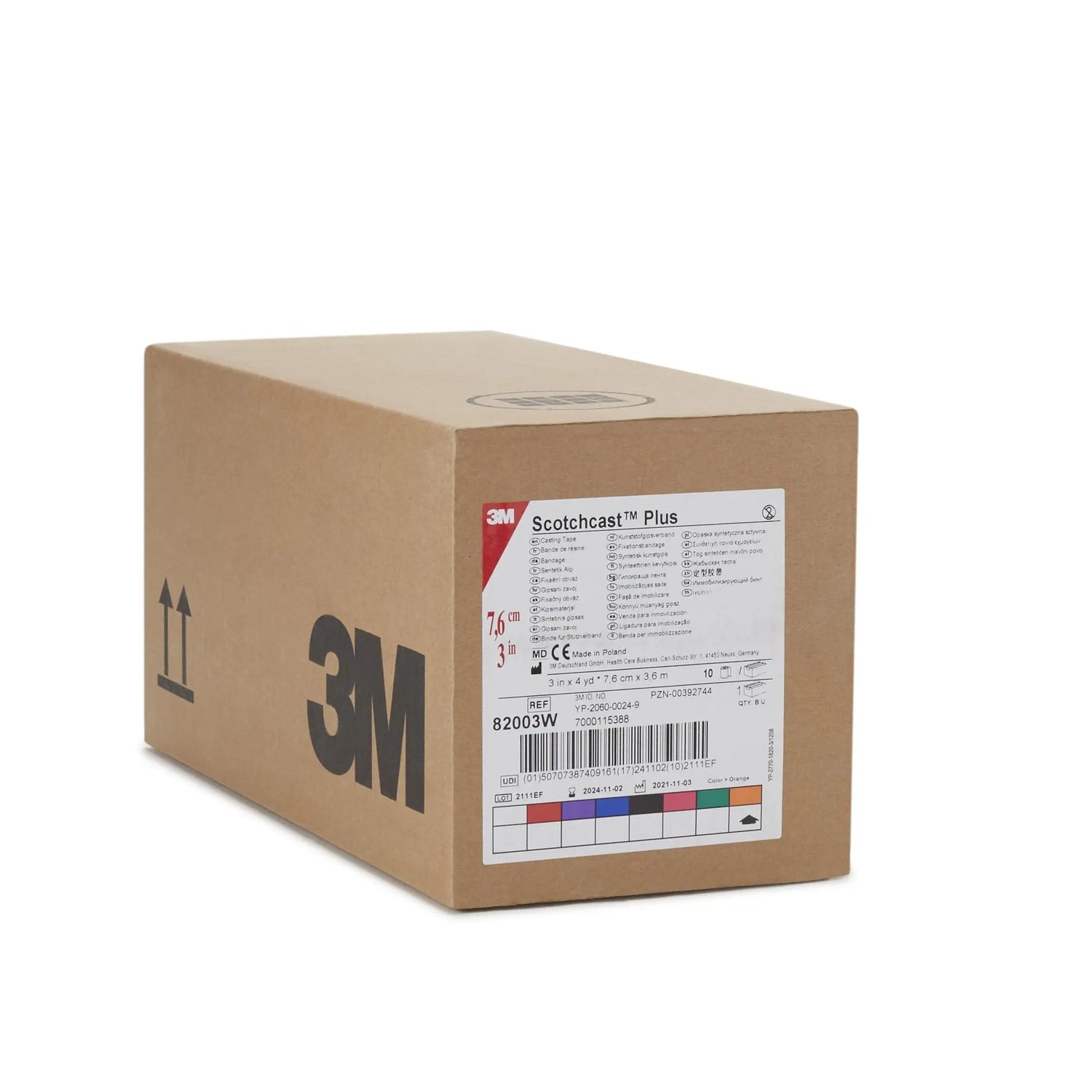 Prime Cast 3 Inch Cast Tape 3M™ Scotchcast™ Plus 3 Inch X 12 Fo... | getMovility