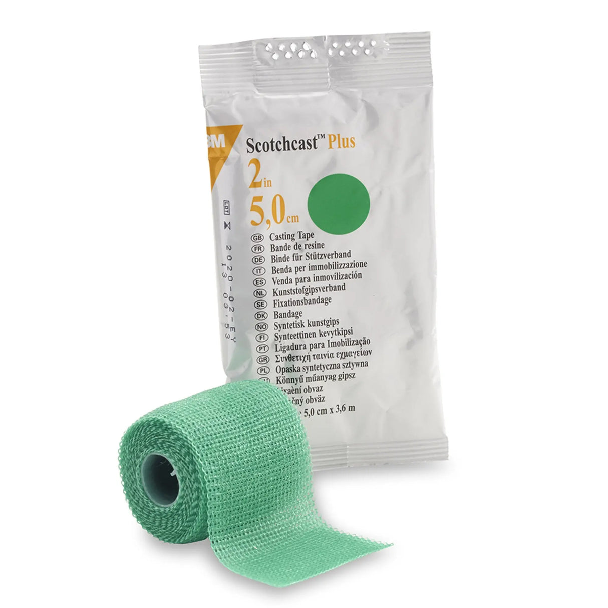 3M™ Scotchcast™ Plus Cast Tape, Green, 2 Inch x 4 Yards 3M™ Scotchcast™ Plus