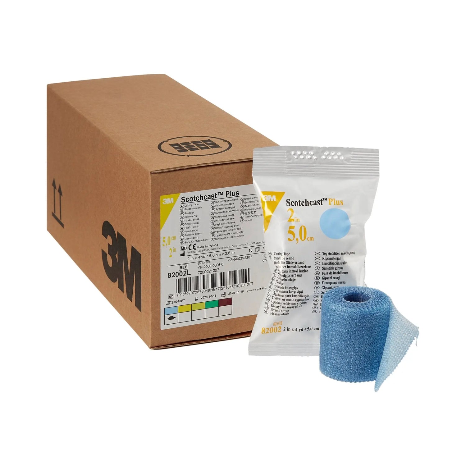3M™ Scotchcast™ Plus Light Blue Cast Tape, 2 Inch x 4 Yard 3M™ Scotchcast™ Plus