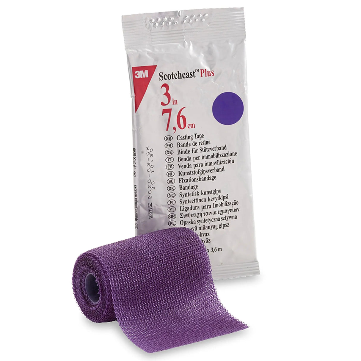 3M™ Scotchcast™ Plus Purple Cast Tape, 3 Inch x 4 Yard 3M™ Scotchcast™ Plus