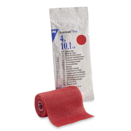 3M™ Scotchcast™ Plus Red Cast Tape, 4 Inch x 4 Yard 3M™ Scotchcast™ Plus