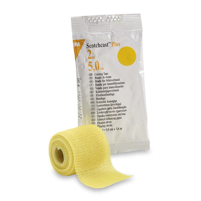 3M™ Scotchcast™ Plus Yellow Cast Tape, 2 Inch x 4 Yard 3M™ Scotchcast™ Plus