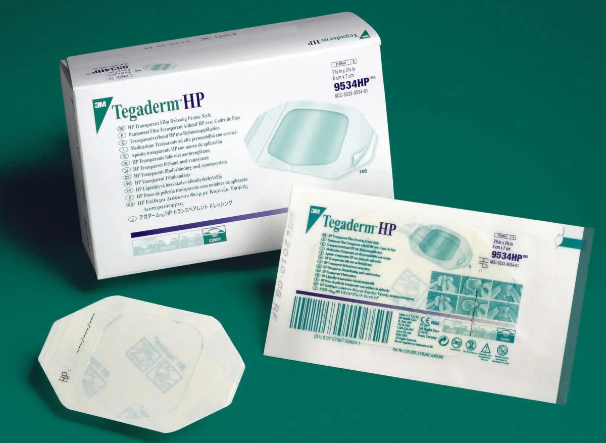 3M™ Tegaderm™ HP Transparent Film Dressing, 4 x 4¾ Inch Oval 3M™ Tegaderm™ HP