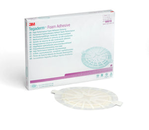 3M™ Tegaderm™ High Performance Adhesive with Border Foam Dressing, 7½ x 8¾ Inch Oval 3M™ Tegaderm™ High Performance